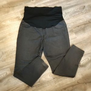 Liz Lange Maternity Gray Skinny Strech Jeans XL